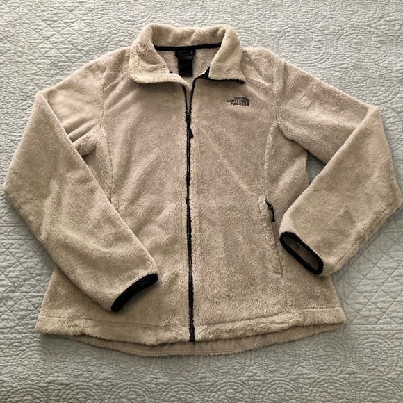 The North Face Osito full zip jacket. Gray silver. Size small. - Picture 1 of 8
